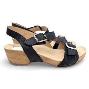 Dansko Trinity Burnished Leather Supportive Womens Sandal Wedge EU 40 US 9.5-10